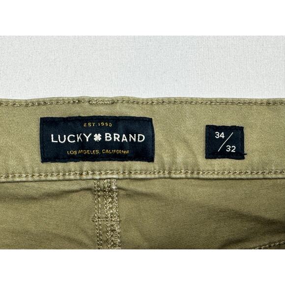 Lucky Brand Men's 410 Athletic Slim Fit Straight Leg Khaki Pants - Size 34x31.5 - Picture 4 of 6